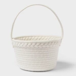 Elegant Cream Braided Women's Bag